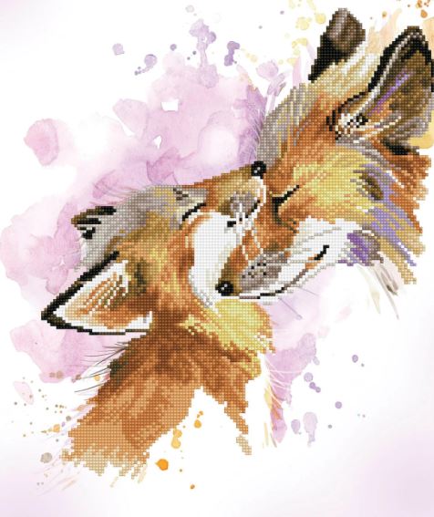 Diamond Painting Füchse - Bild 1
