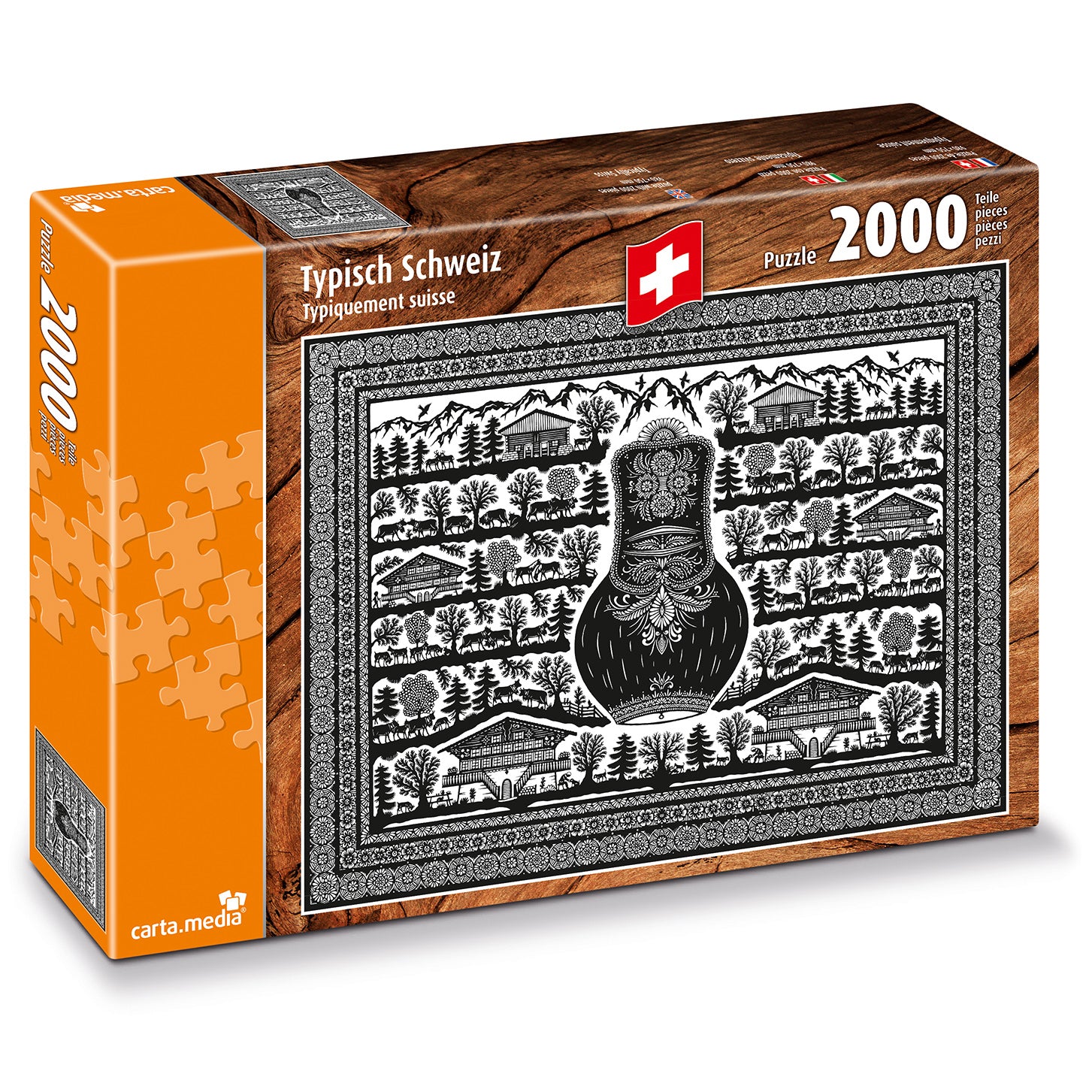 Puzzle 2000 Teile Typisch Schweiz - Bild 1