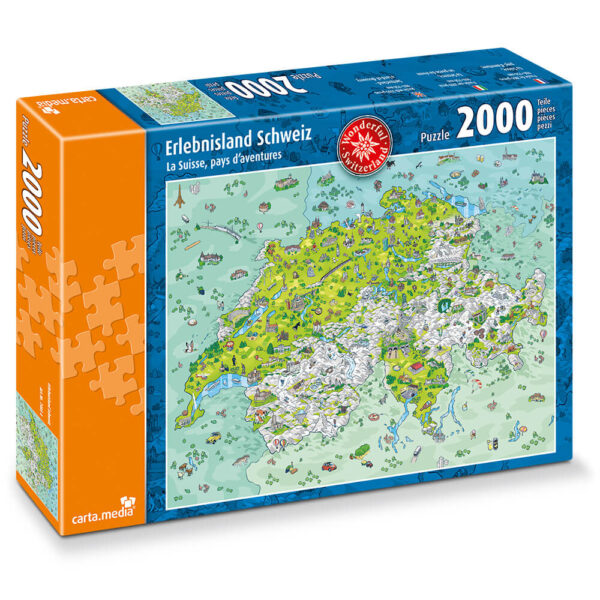 Puzzle 2000 Erlebnisland Schweiz - Bild 1