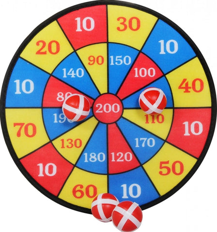 Outdoor Active Klett-Dartscheibe mit 4 Bällen