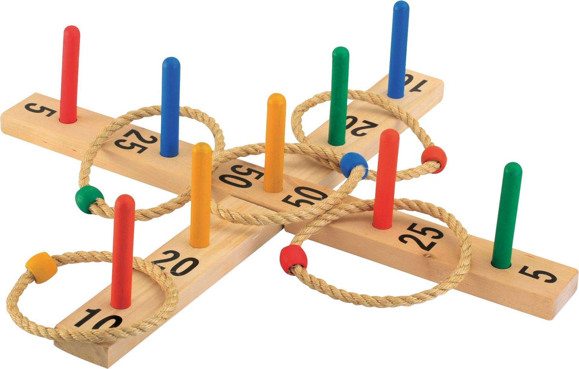Outdoor active Ringwurfspiel aus Holz - Bild 2