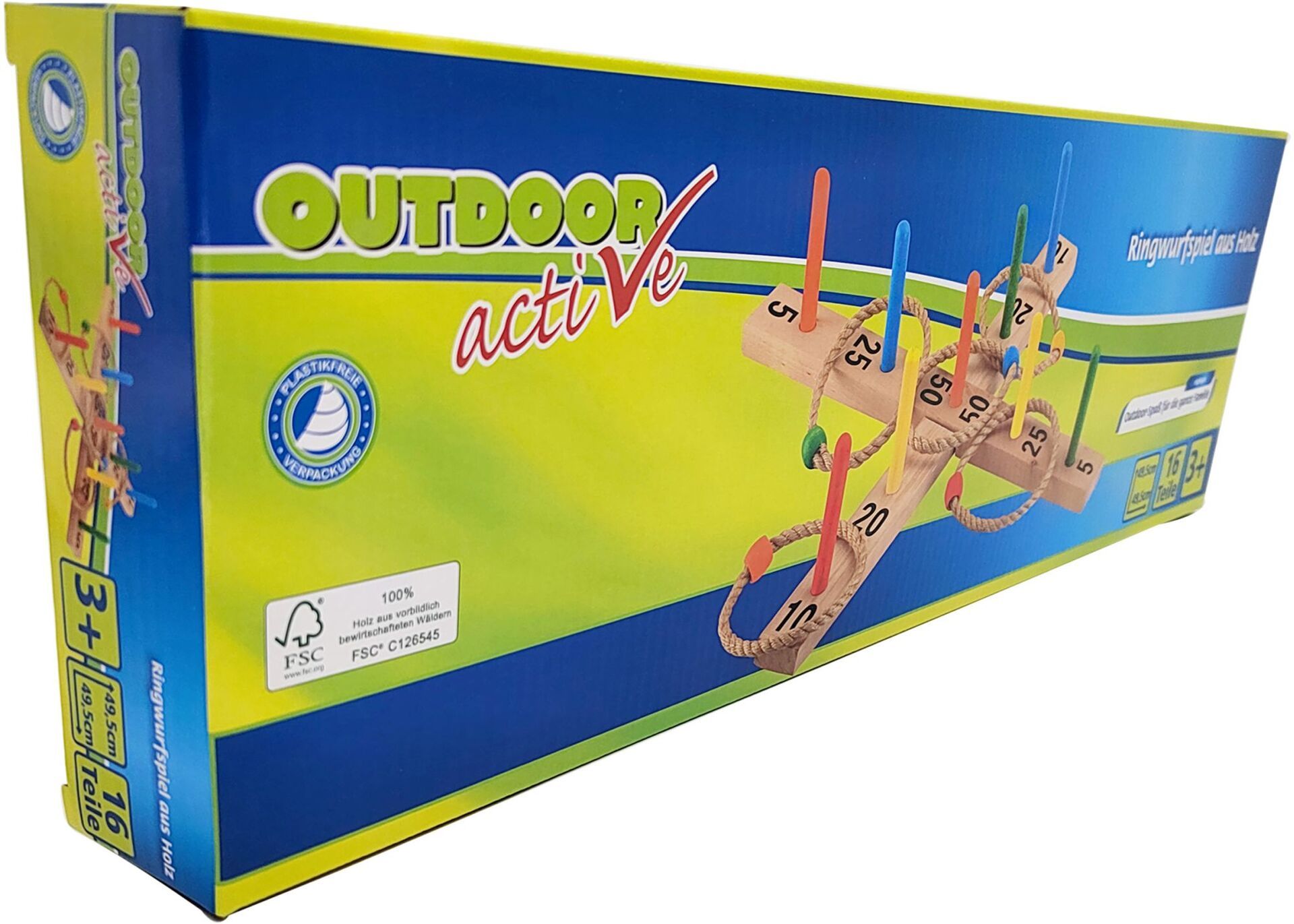 Outdoor active Ringwurfspiel aus Holz - Bild 1