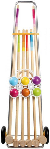 Outdoor active Krocketwagen für 6 Spieler aus Holz