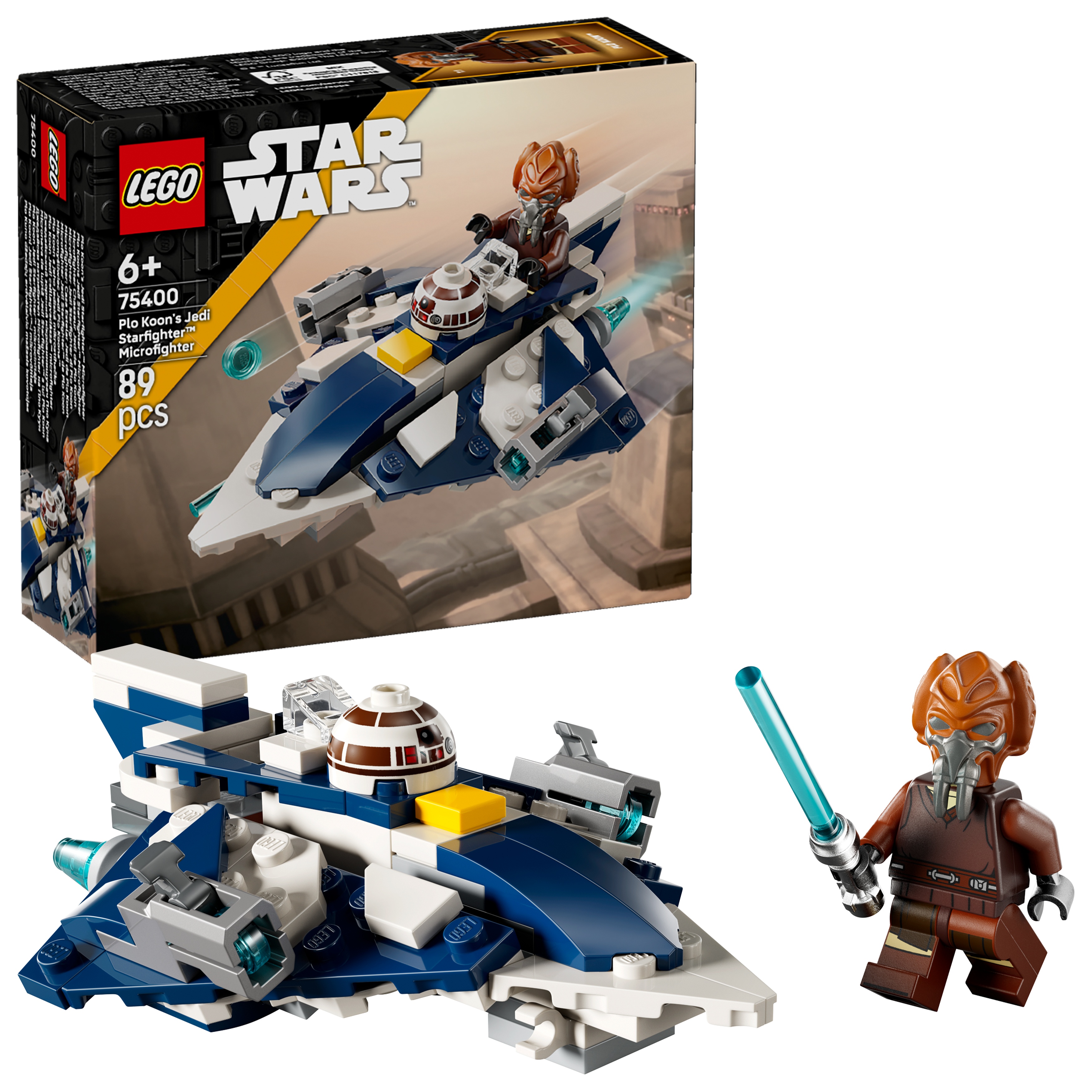 LEGO Star Wars™ Plo Koons Jedi Starfighter™ Microfighter 75400 - Bild 6