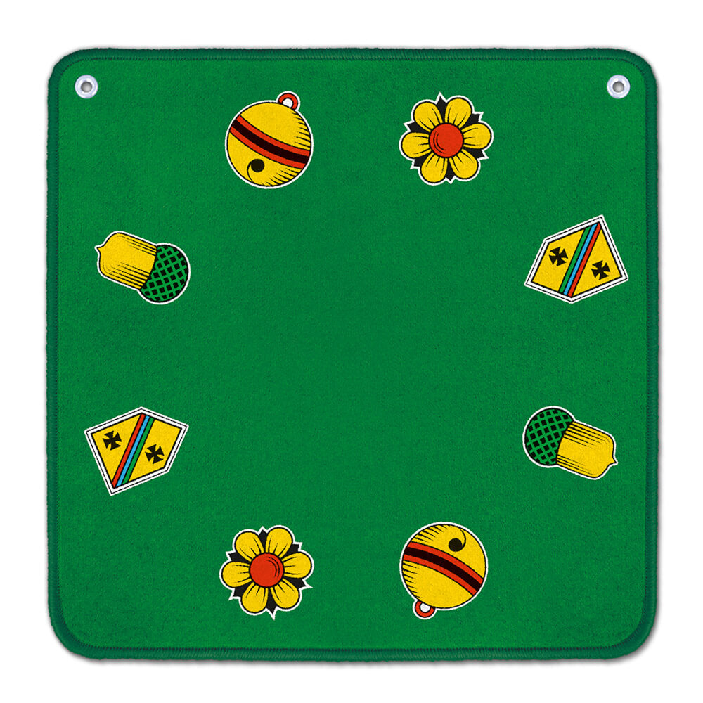 Jassteppich grün mit deutschen Motiven - Bild 1