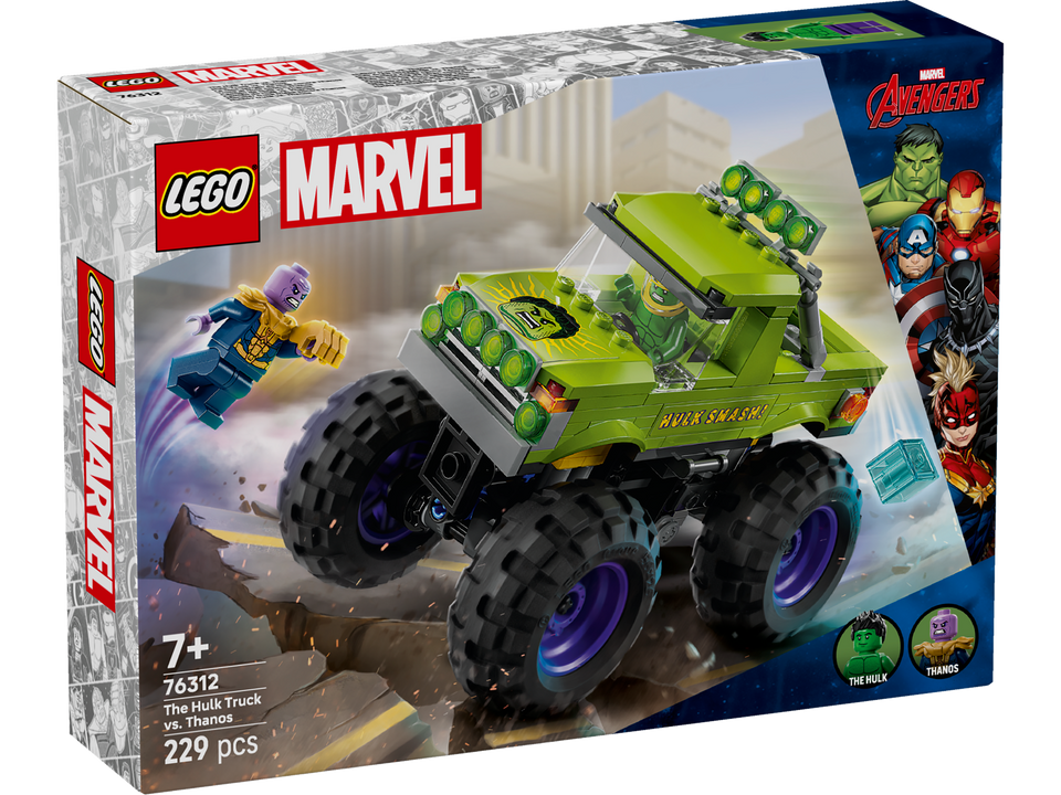 LEGO Marvel Hulk-Truck vs. Thanos 76312