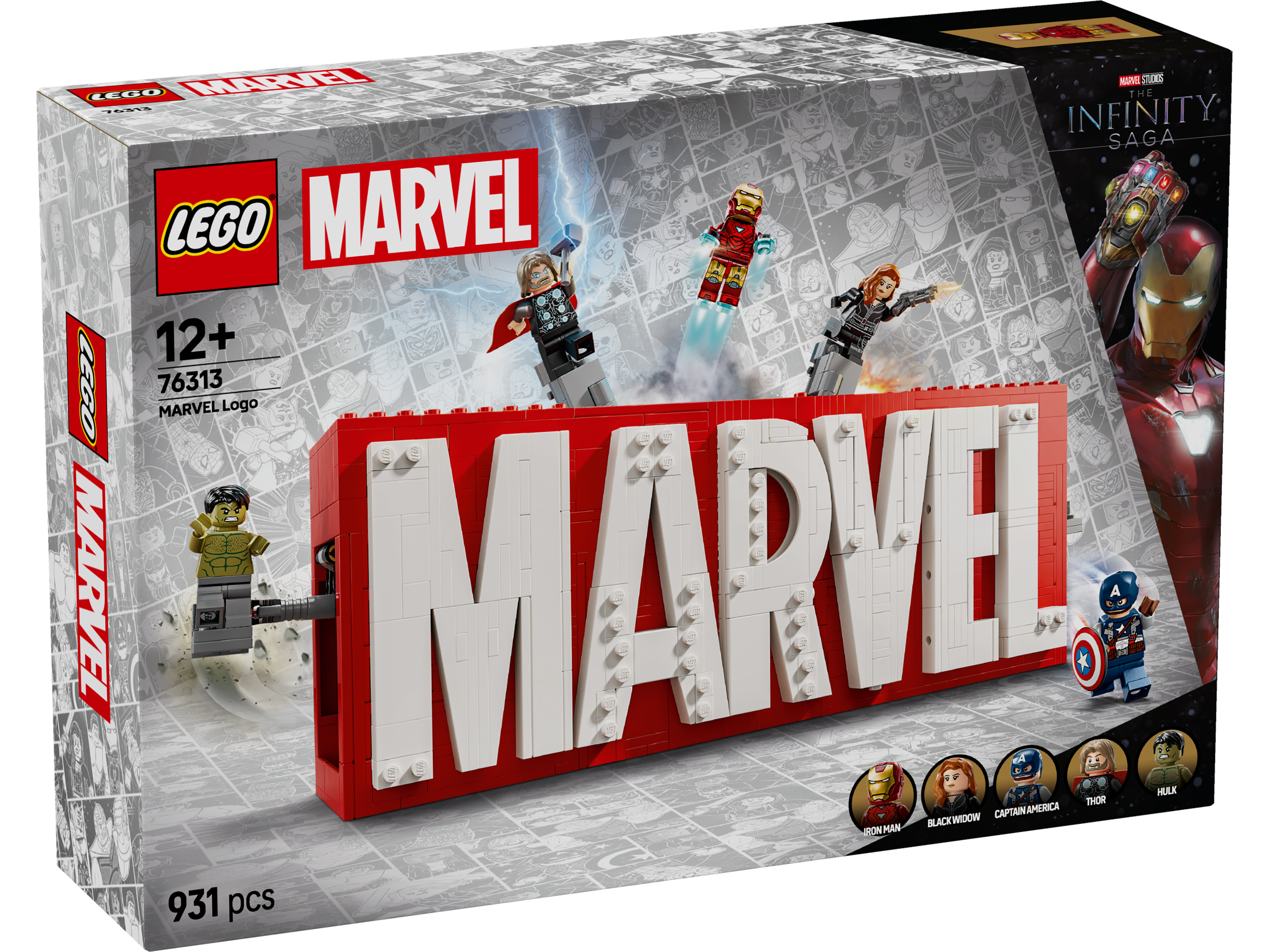 LEGO MARVEL Logo & Minifiguren 76313 - Bild 1