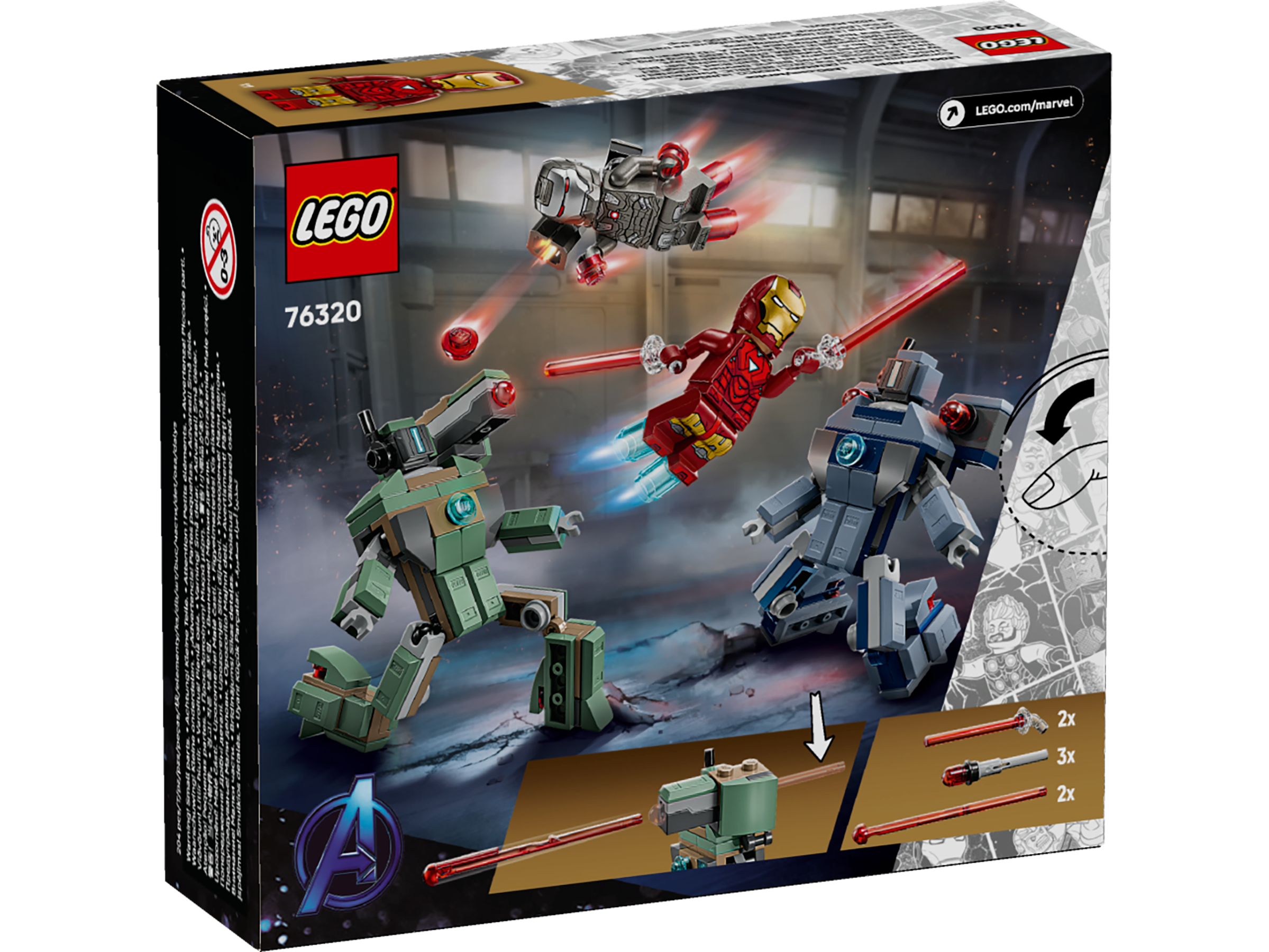 LEGO Marvel Iron Man & War Machine vs. Hammer-Drohnen 76320 - Bild 8