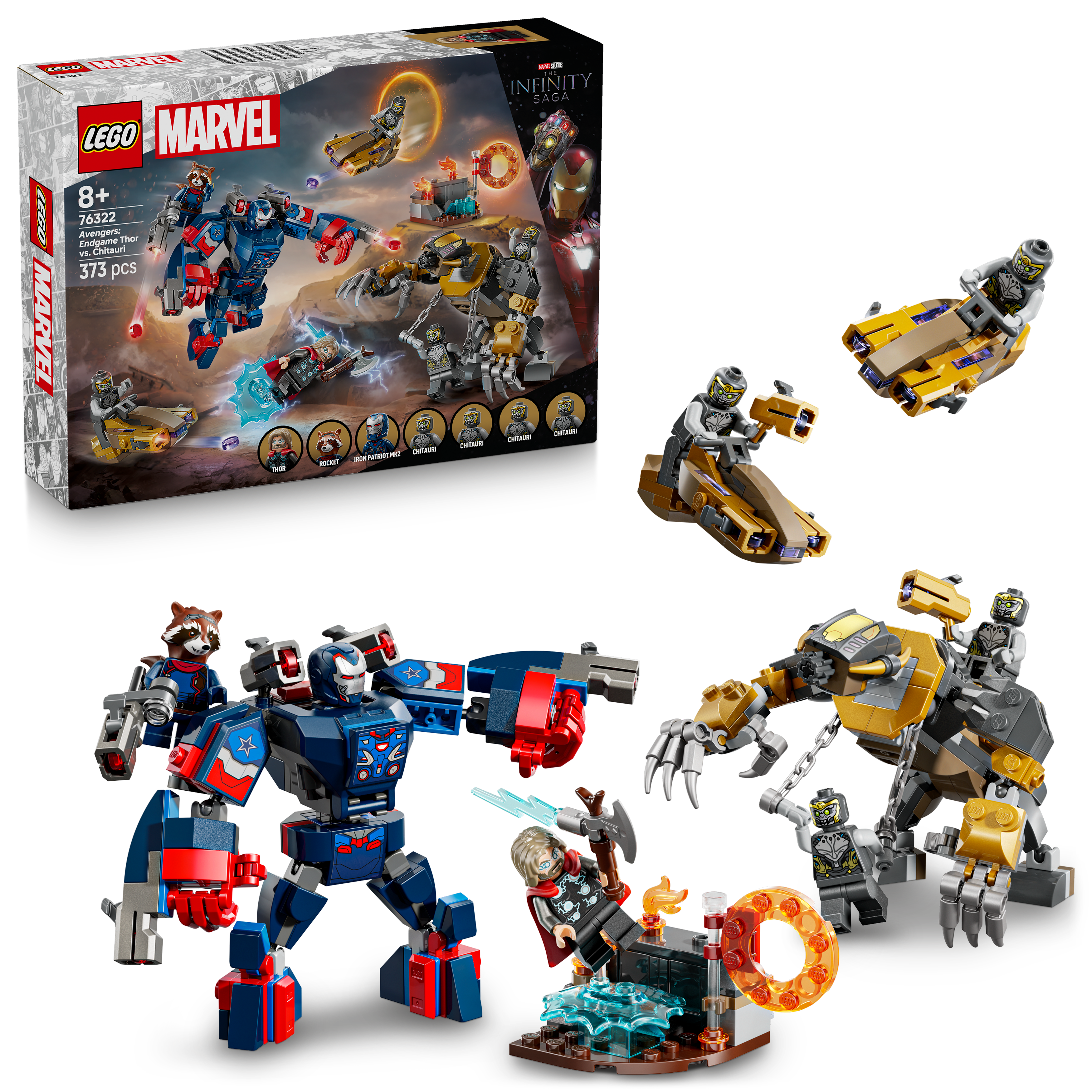 LEGO Marvel  Avengers: Endgame Thor vs. Chitauri 76322 - Bild 6