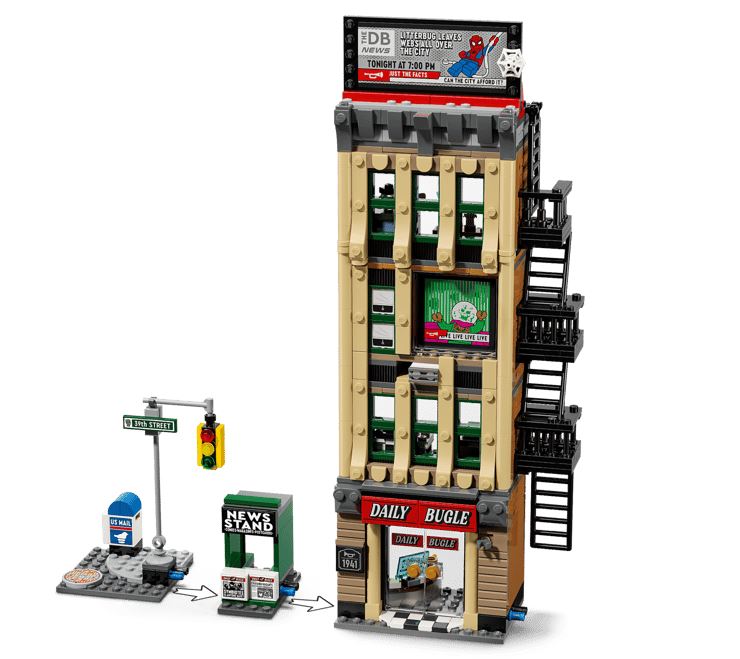 LEGO® Marvel Super Heroes™ 76342 Spider-Man vs. Mysterio: Daily Bugle - Bild 3