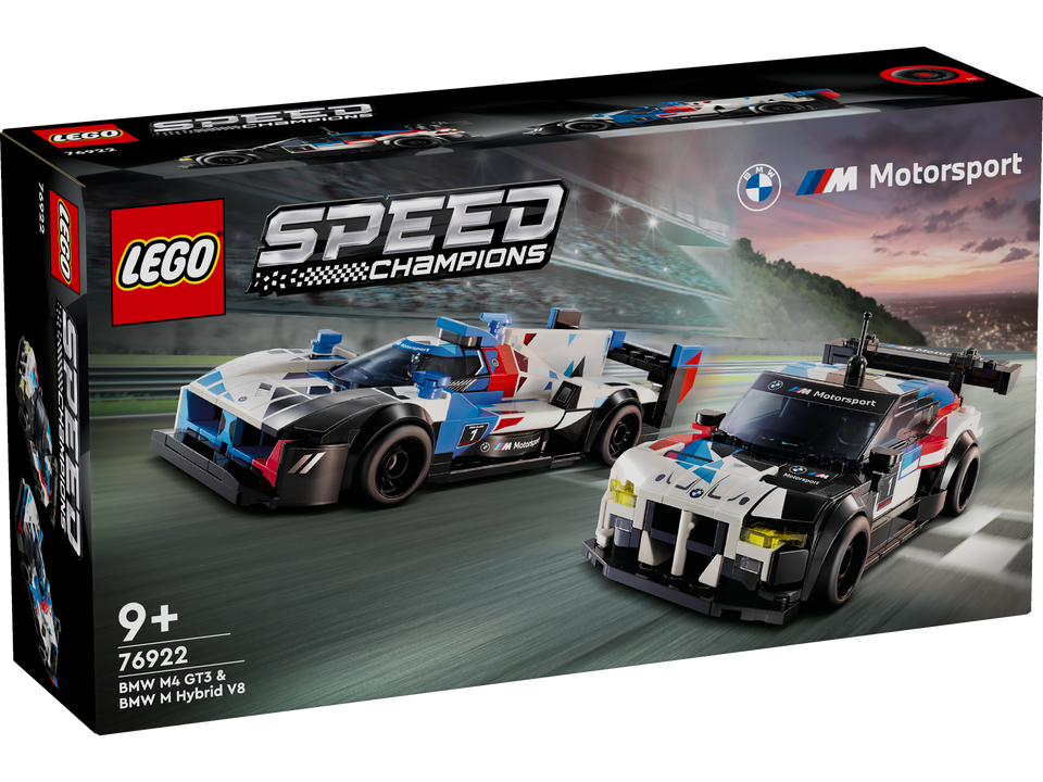 LEGO Speed Champions BMW M4 GT3 & BMW M Hybrid V8 Rennwagen 76922