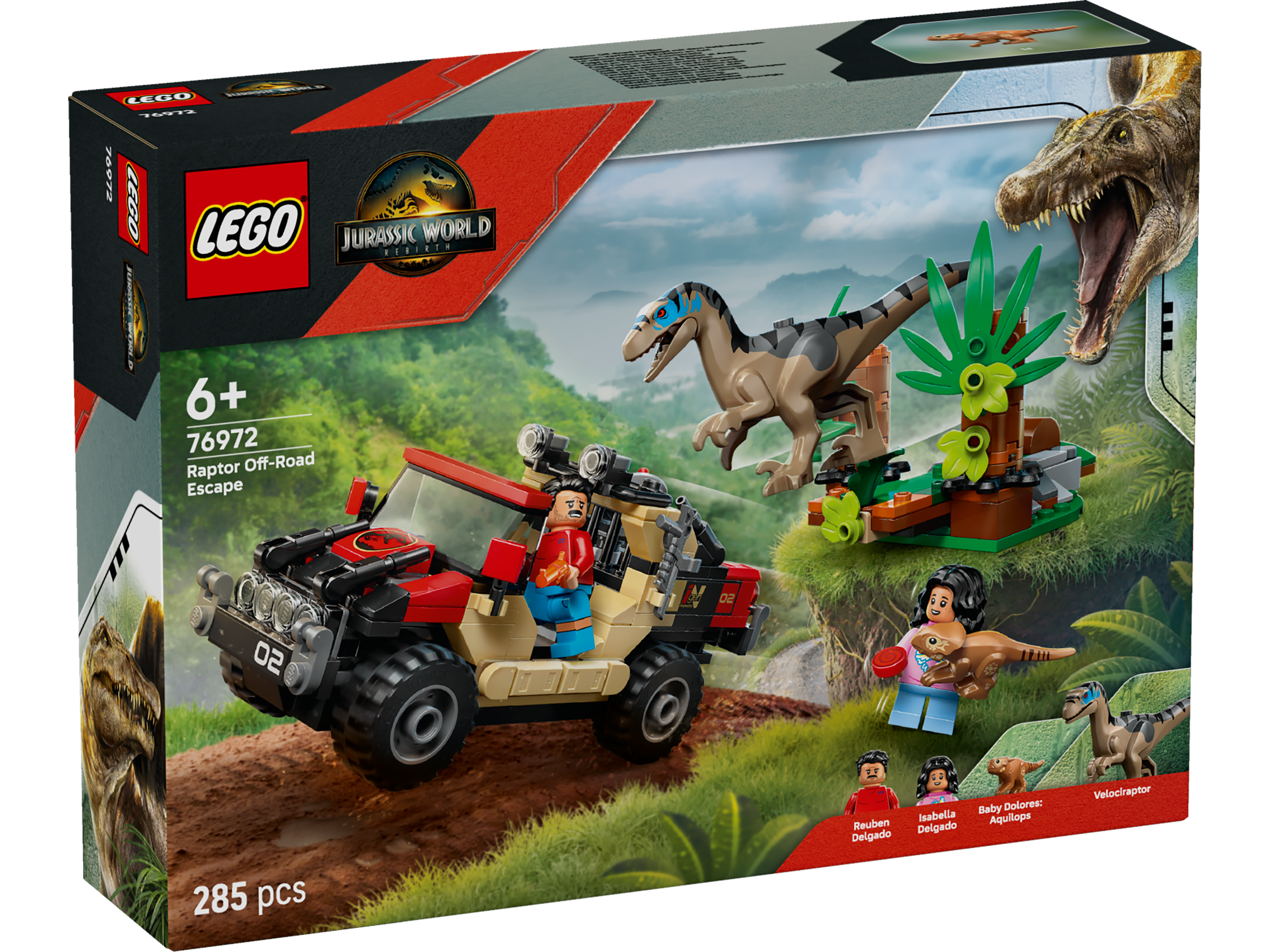 LEGO Jurassic World Raptor: Verfolgungsjagd mit dem Geländewagen 76972 - Bild 1