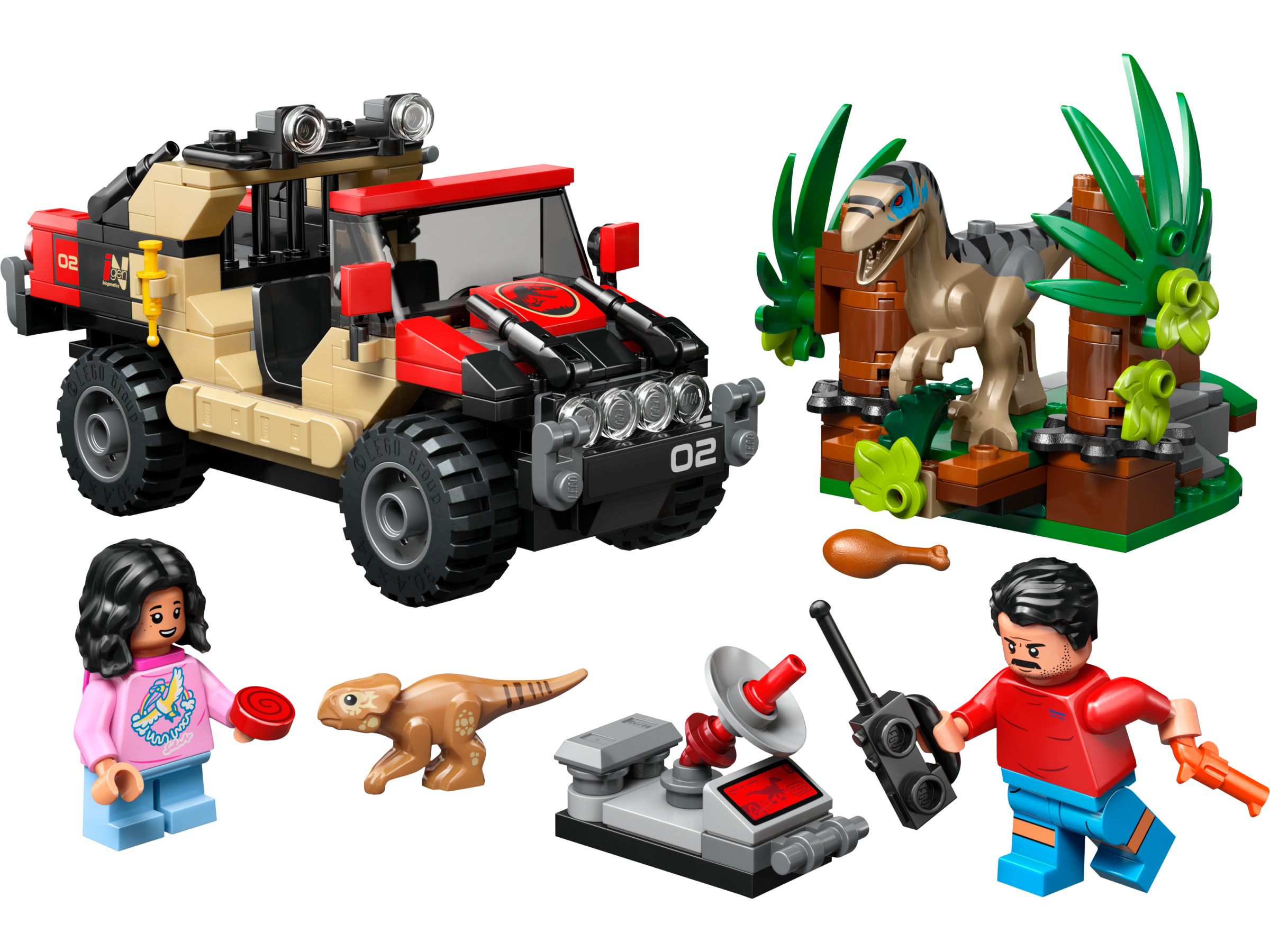 LEGO Jurassic World Raptor: Verfolgungsjagd mit dem Geländewagen 76972 - Bild 2