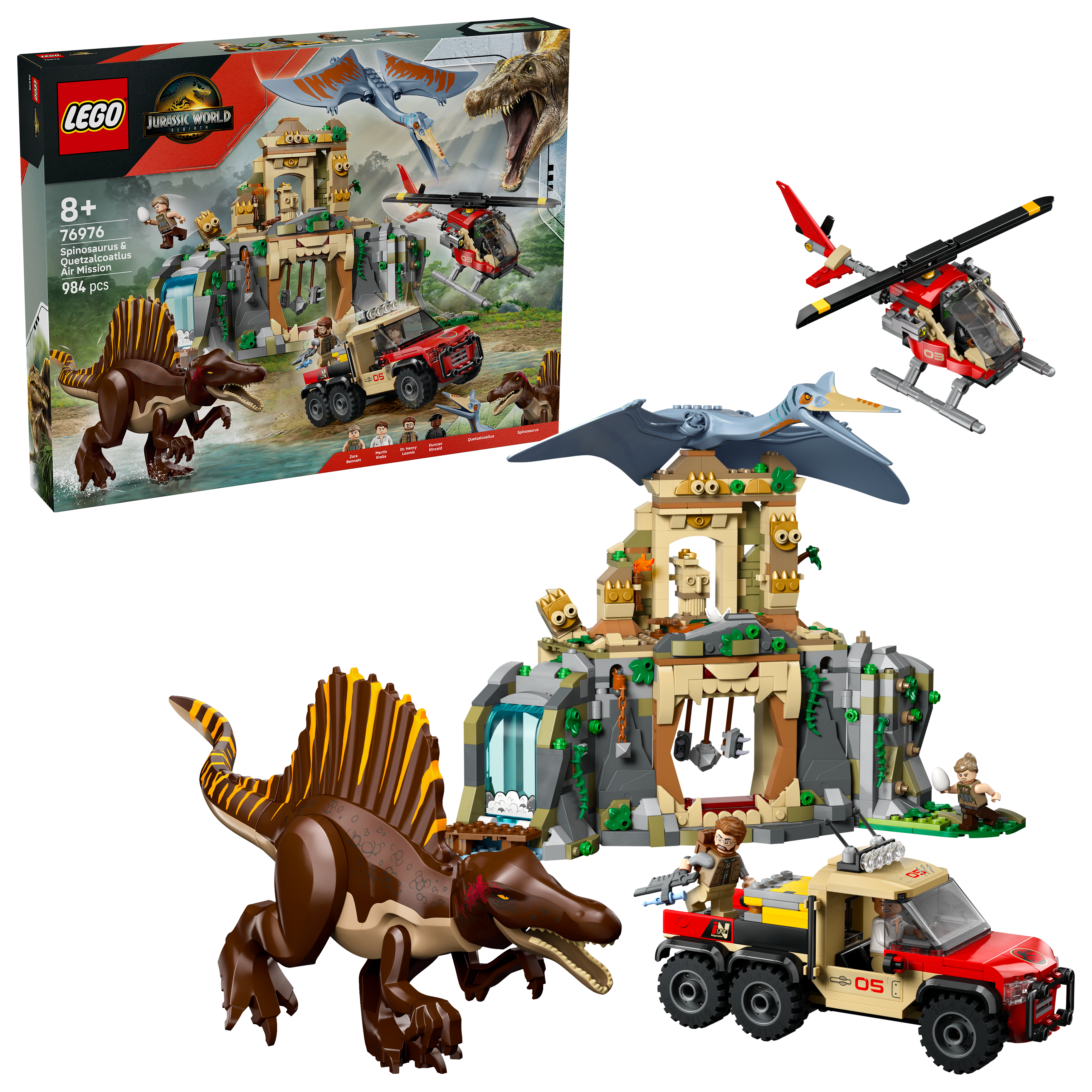 LEGO Jurassic World Spinosaurier & Quetzalcoatlus: Hubschrauber-Einsatz 76976 - Bild 11
