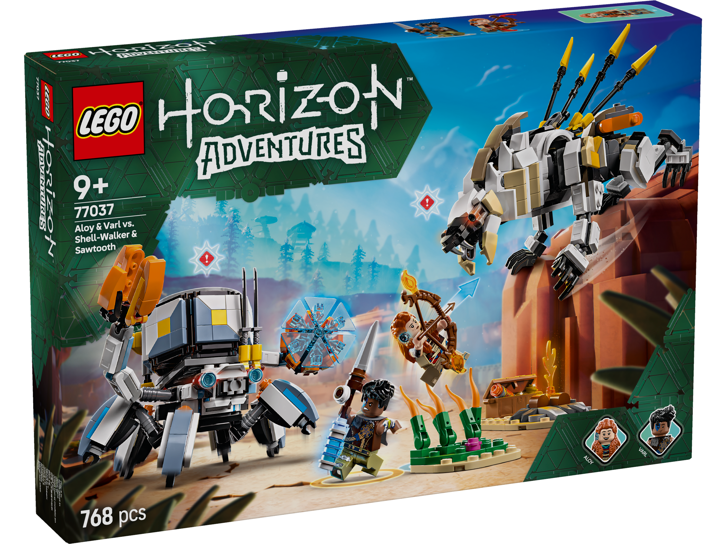 LEGO Horizon Aloy und Varl vs. Panzerwanderer und Sägezahn 77037 - Bild 1