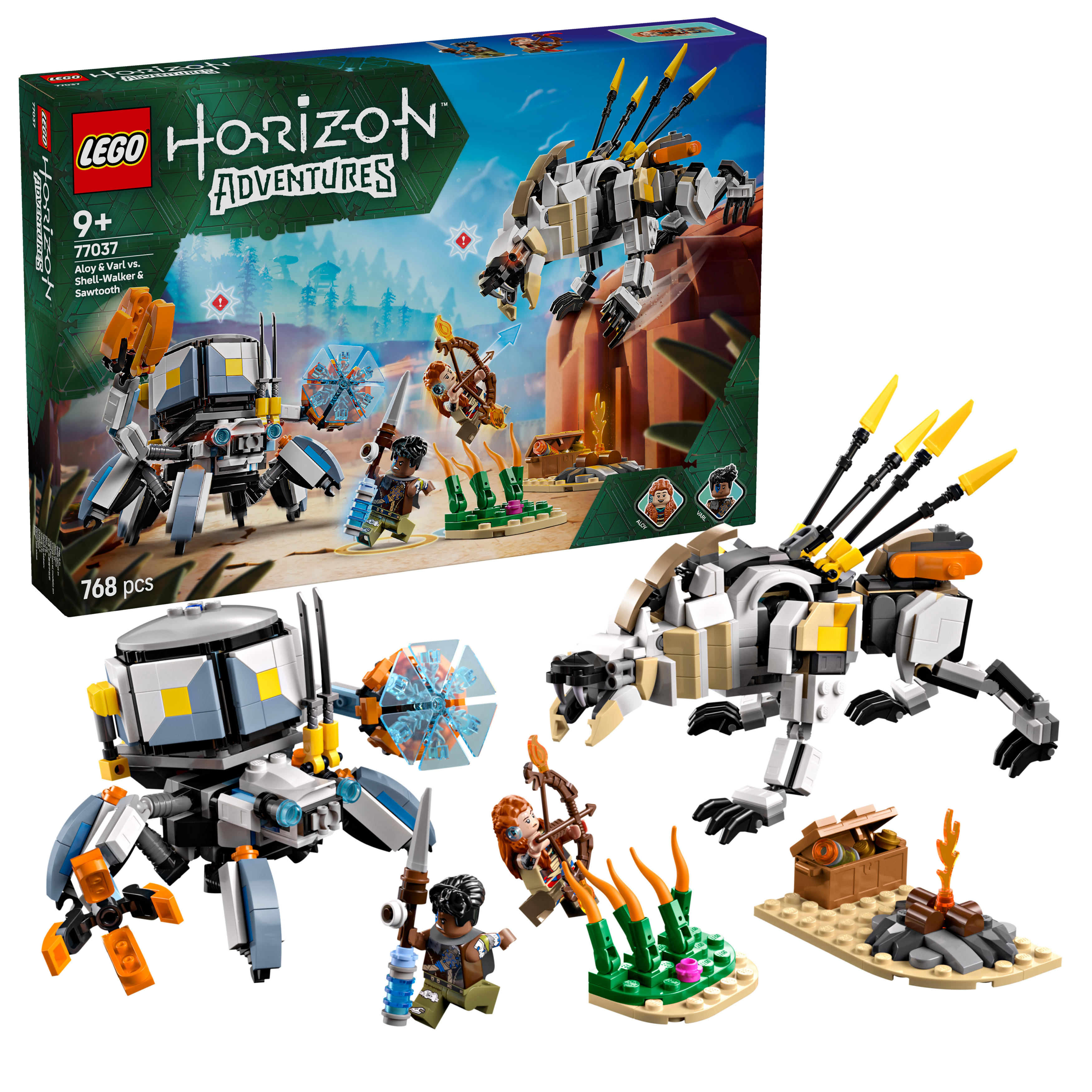 LEGO Horizon Aloy und Varl vs. Panzerwanderer und Sägezahn 77037 - Bild 7