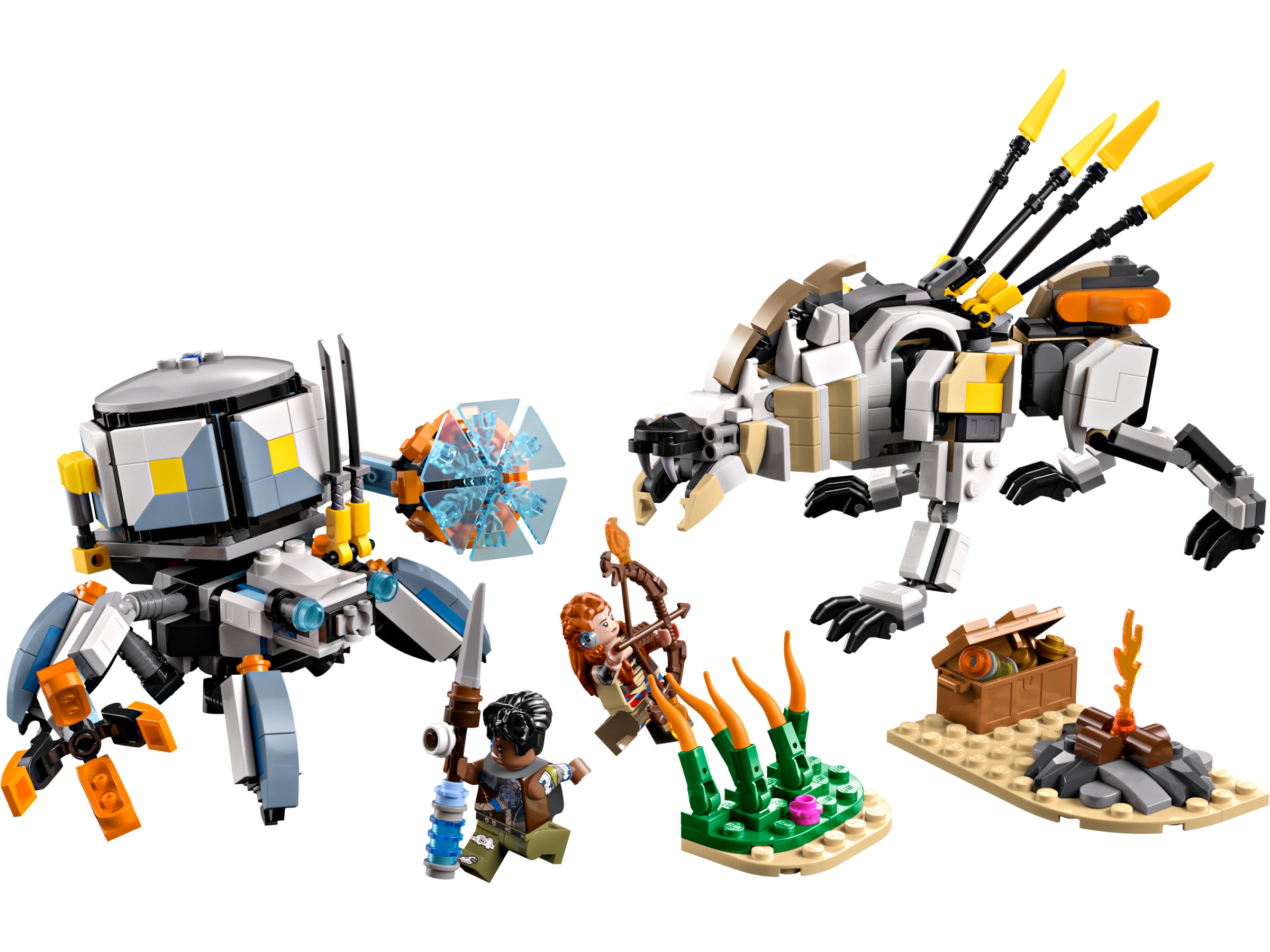 LEGO Horizon Aloy und Varl vs. Panzerwanderer und Sägezahn 77037 - Bild 2