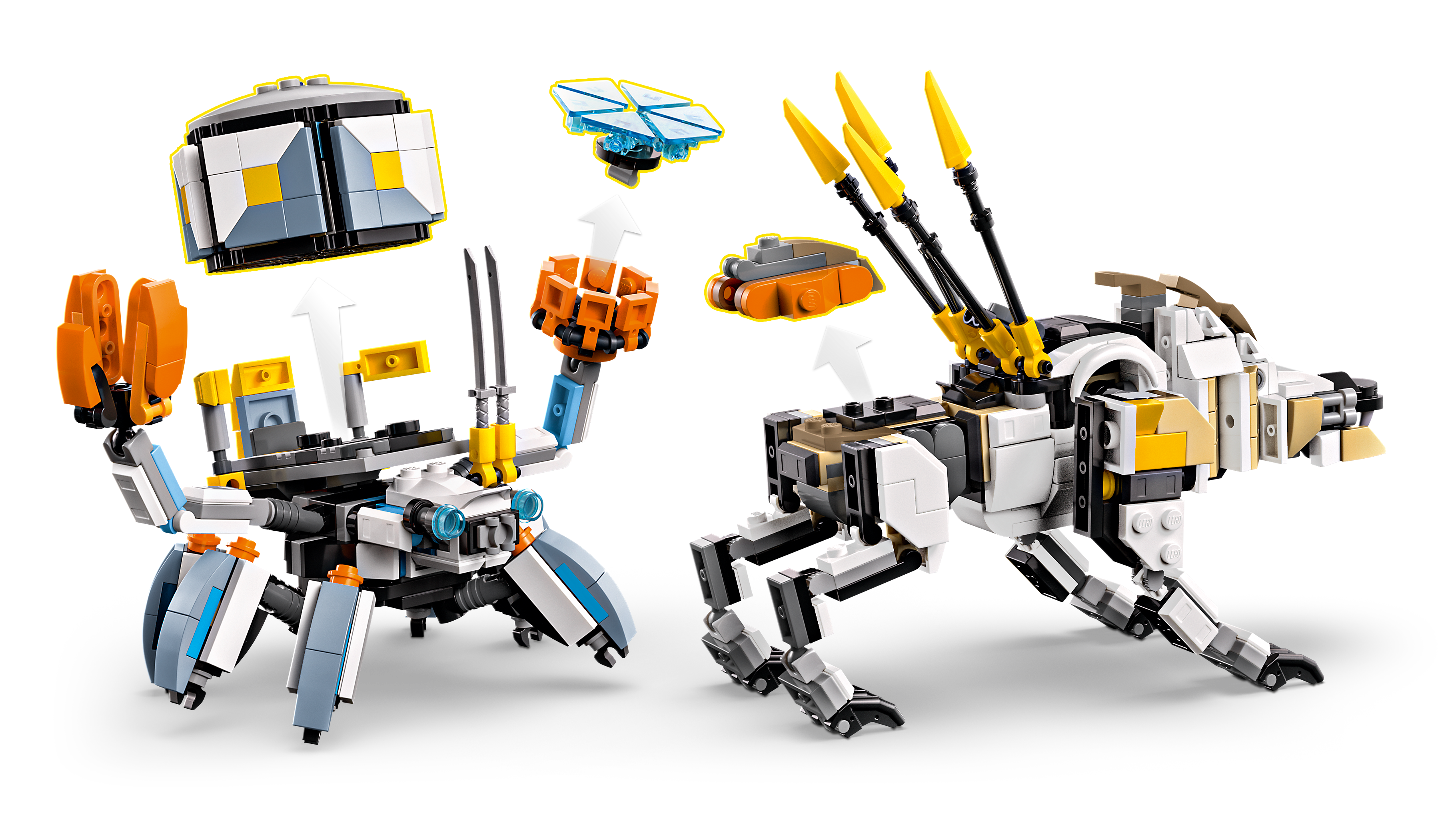 LEGO Horizon Aloy und Varl vs. Panzerwanderer und Sägezahn 77037 - Bild 3