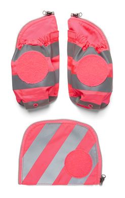 Ergobag Fluo Zip Set mit Reflektor und Seitentaschen pink - Bild 1