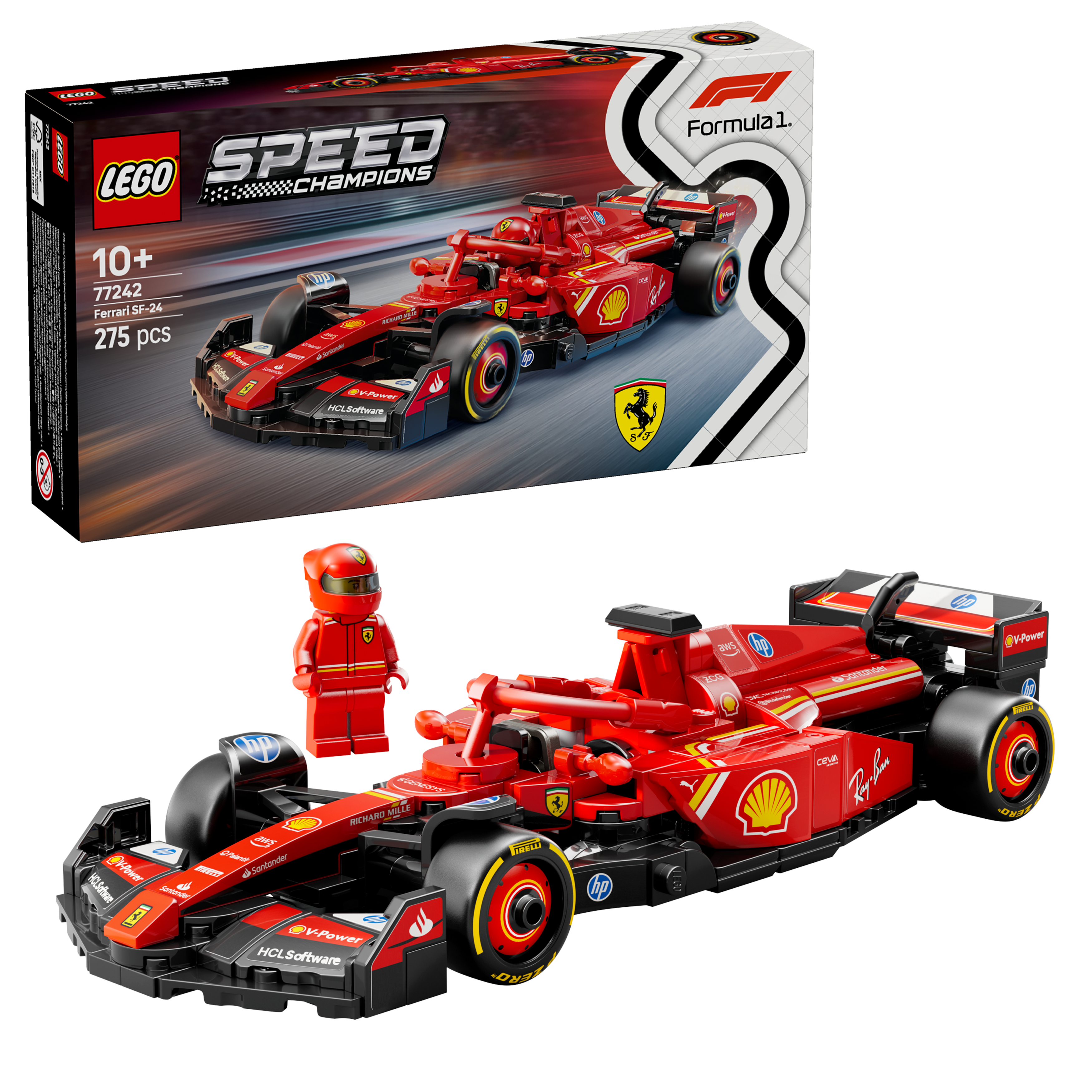 LEGO Speed Champions Ferrari SF - 24 F1® Rennauto 77242 - Bild 6
