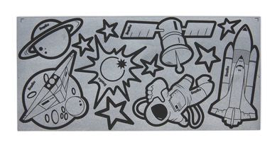 Ergobag Reflexie-Sticker Weltall silber - Bild 1
