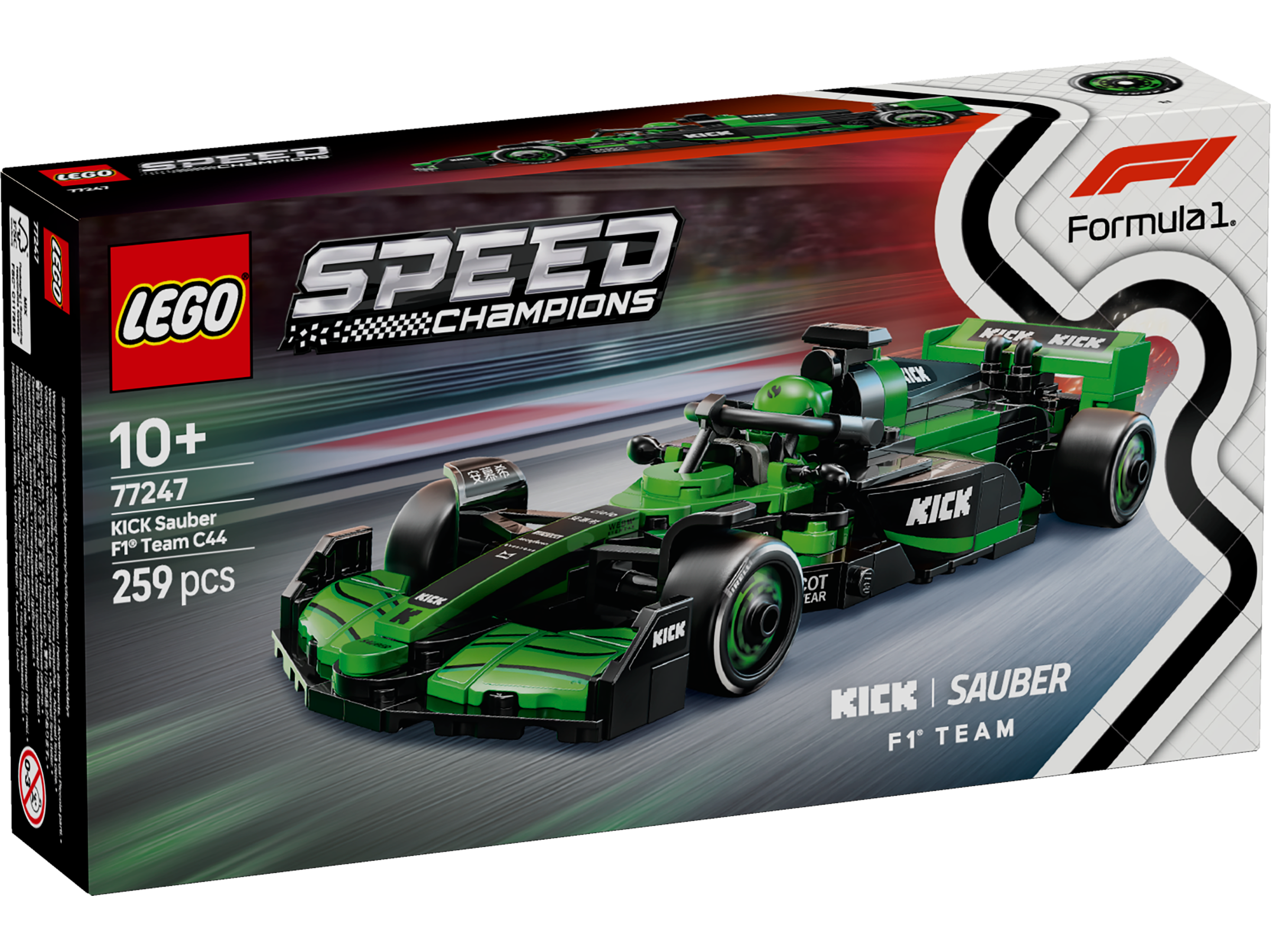 LEGO Speed Champions KICK Sauber F1® Team C44 Rennauto 77247 - Bild 1
