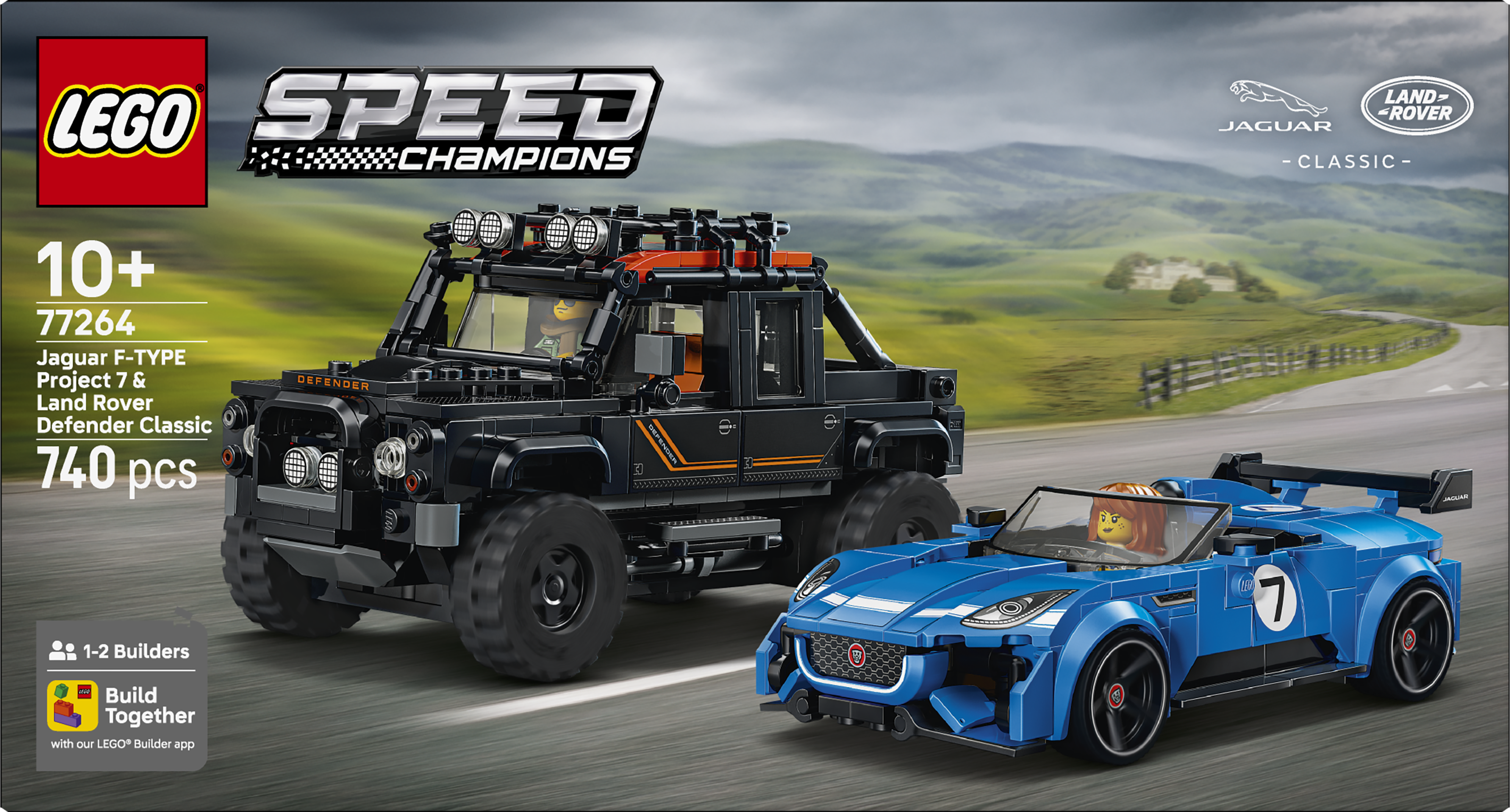 LEGO® Speed Champions 77264 Jaguar F-TYPE Project 7 & Land Rover Defender Classic - Bild 12