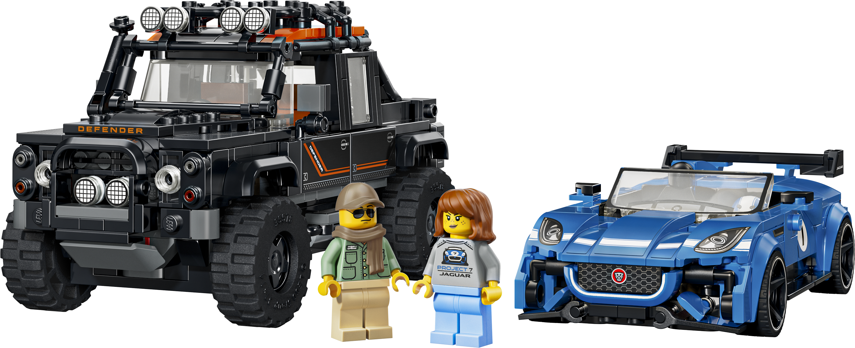 LEGO® Speed Champions 77264 Jaguar F-TYPE Project 7 & Land Rover Defender Classic - Bild 2