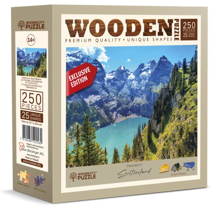 Puzzle Holz Oeschinersee 250 Teile - Bild 1