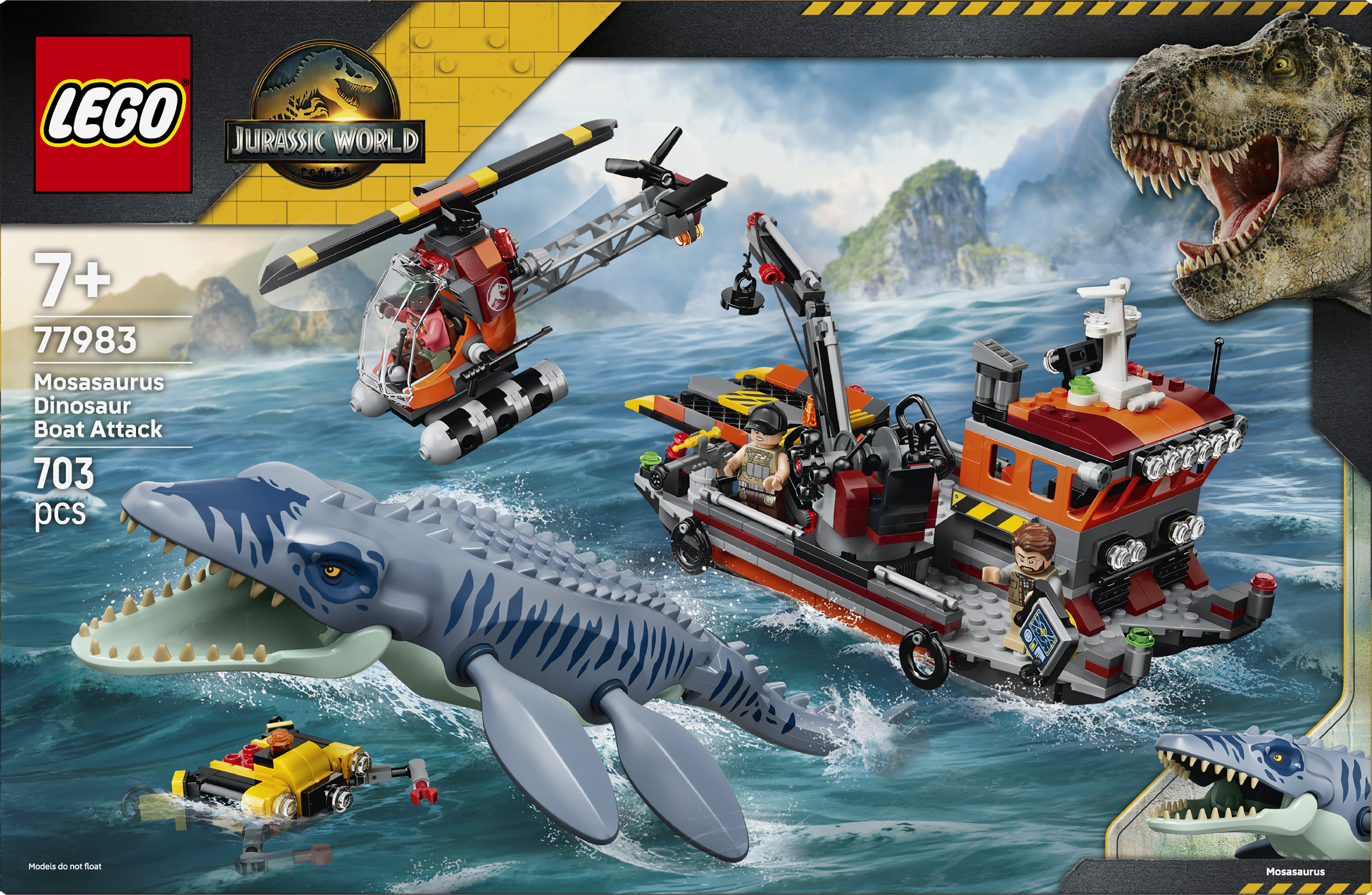 LEGO® Jurassic World 77983 Mosasaurier-Angriff auf das Boot - Bild 7