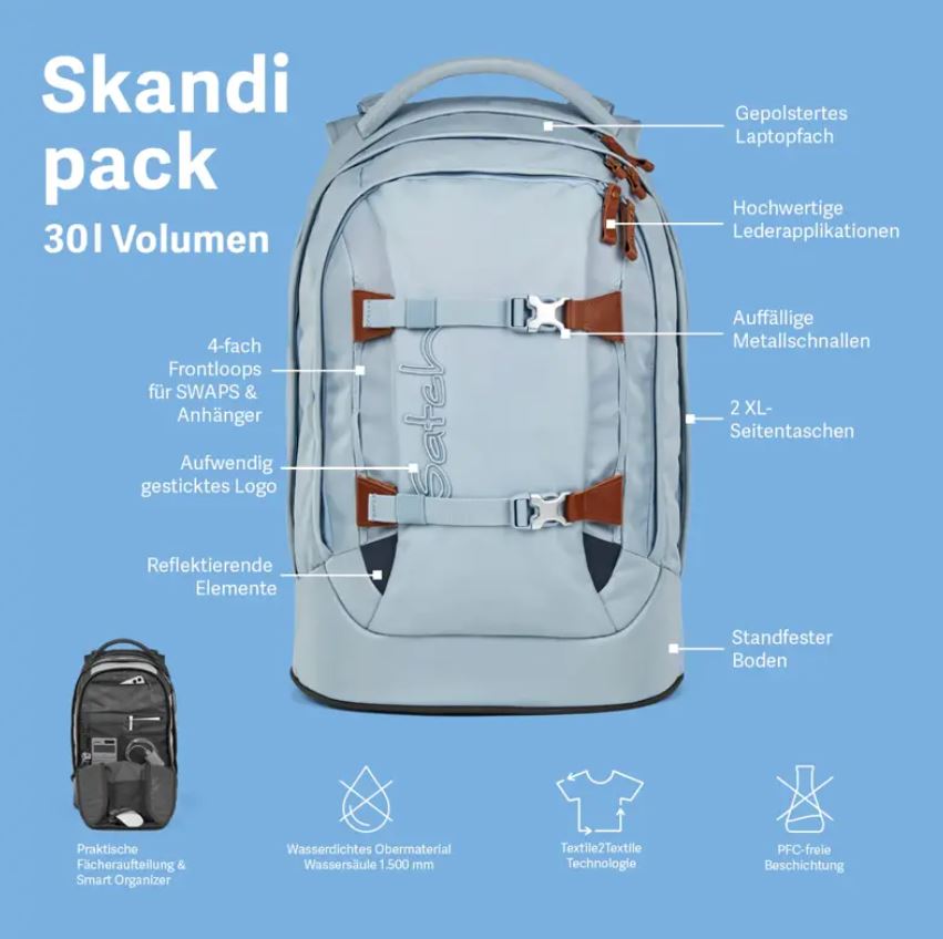 Satch Pack Schulrucksack Nordic Ruby - Bild 8