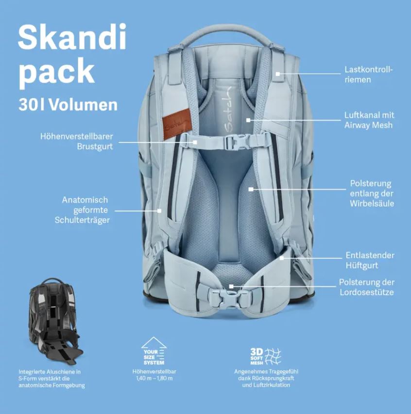 Satch Pack Schulrucksack Nordic Ruby - Bild 9