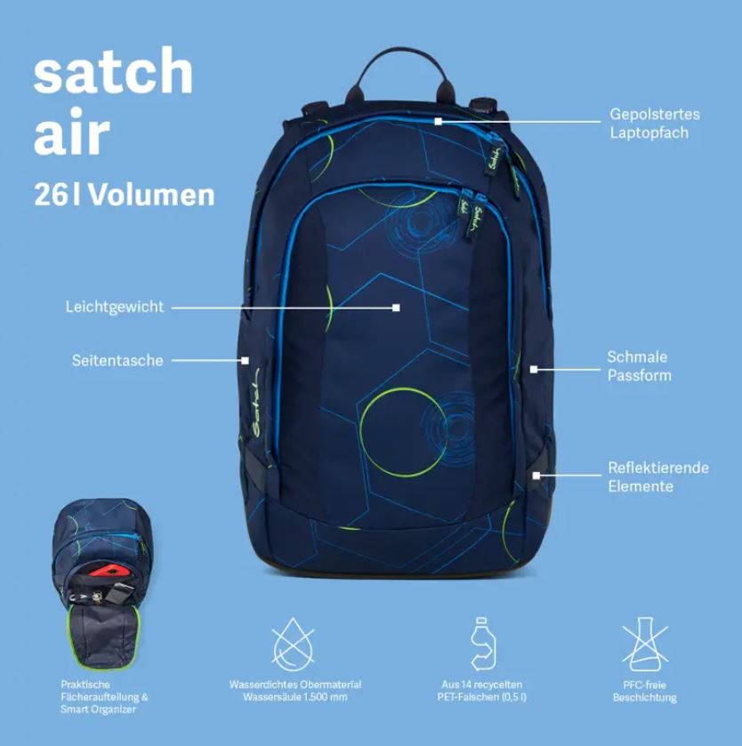 Satch Air Seismic Green - Bild 7
