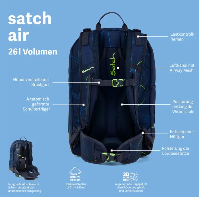 Satch Air Seismic Green - Bild 8