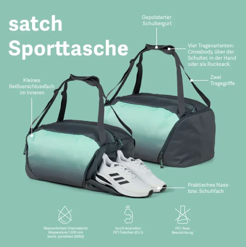 satch Sporttasche Purple Laser - Bild 4