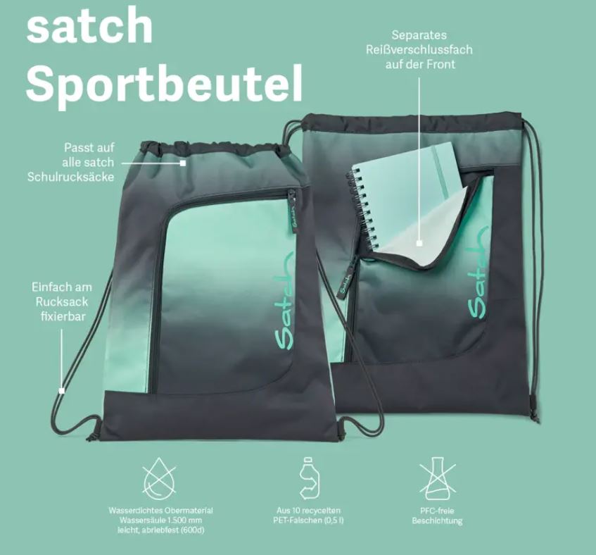 Satch Sportbeutel Nordic Black - Bild 3