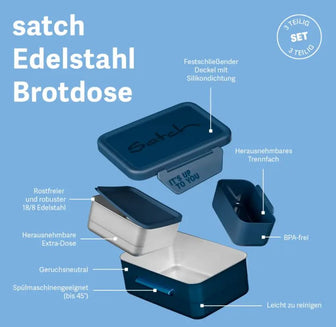 Satch Edelstahl Brotdose Mint