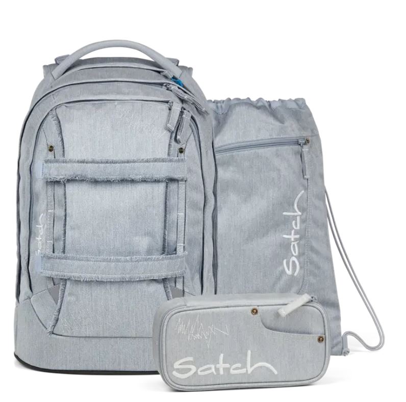 Satch Pack Schulrucksack Washed Blue 3-teilig - Bild 1