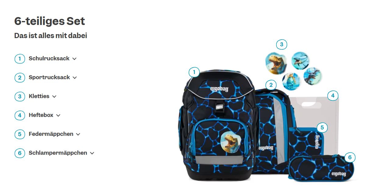 Ergobag Pack 6-tlg. Set Bärassic Garden - Bild 7
