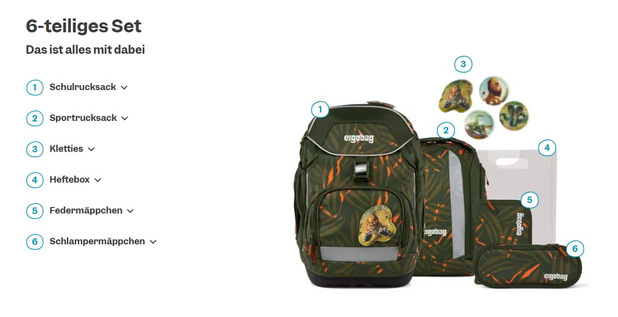 Ergobag Pack 6-tlg. Set ExBärdition - Bild 7