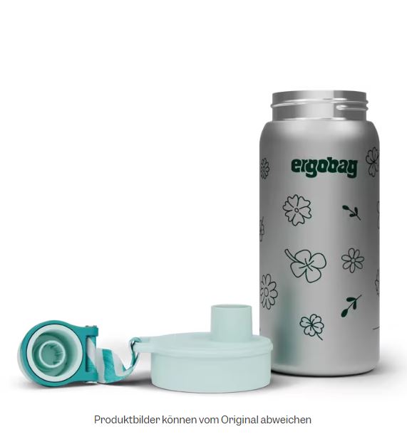 Ergobag Trinkflasche Edelstahl Blumen - Bild 3