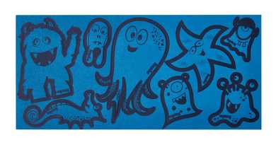 Ergobag Reflexie-Sticker Monster blau - Bild 1