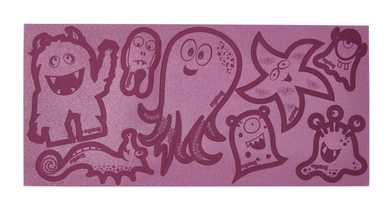 Ergobag Reflexie-Sticker Monster lila - Bild 1