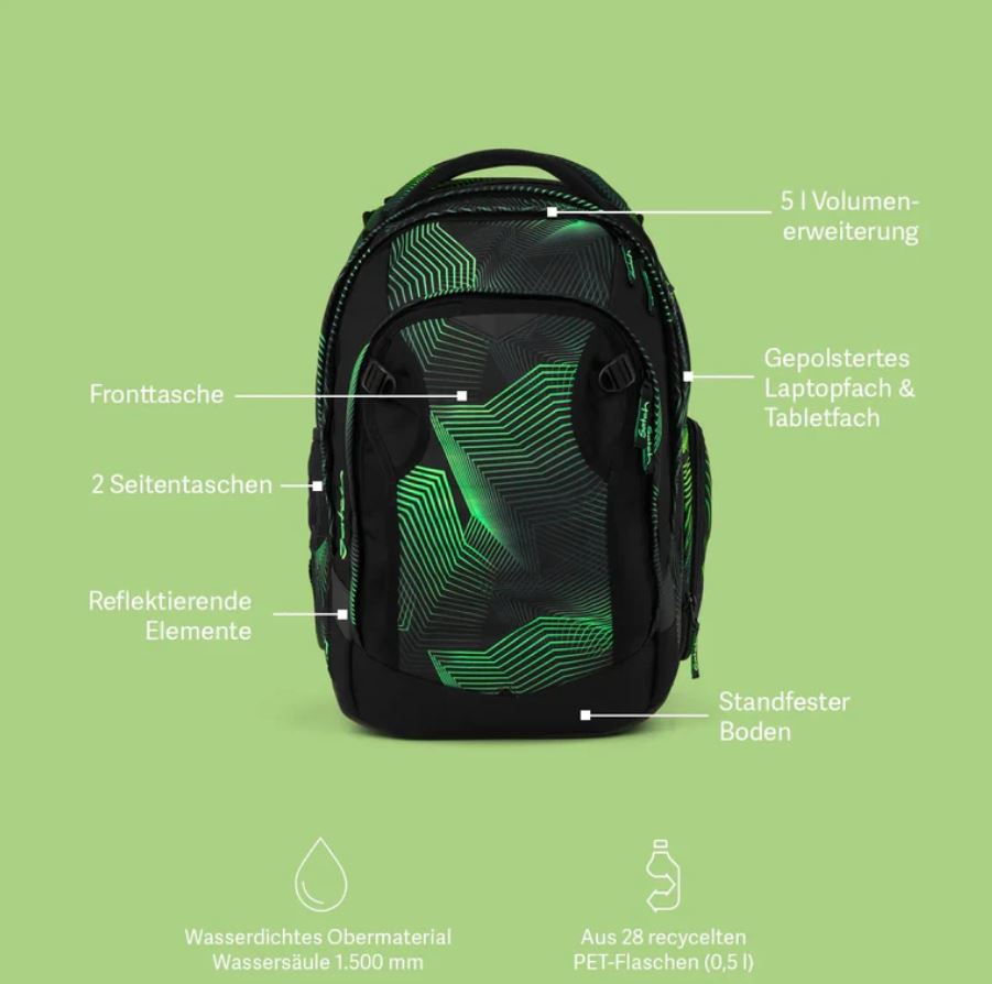 Satch Match Plus Seismic Green - Bild 10