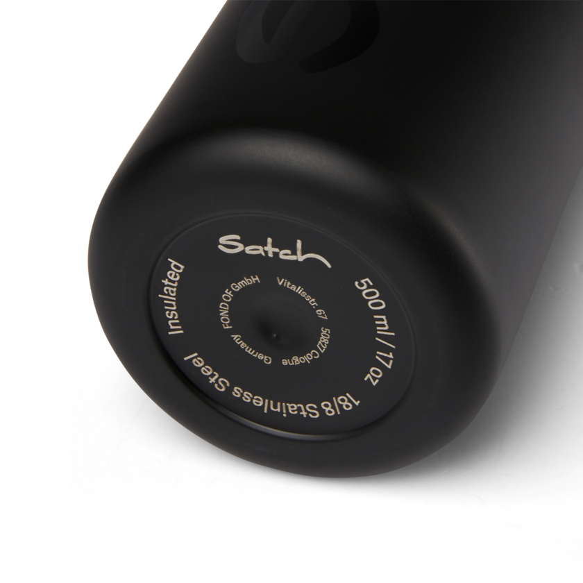 Satch Trinkflasche Edelstahl black 500ml - Bild 6