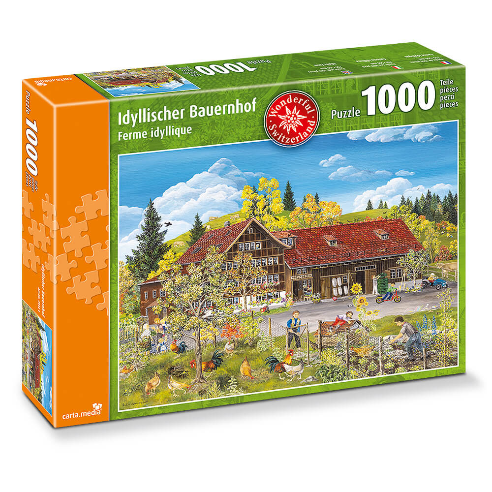 Puzzle Idylischer Bauernhof 1000 Teile - Bild 1