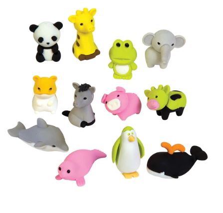 Radiergummi Tier im Beutel - Bild 2