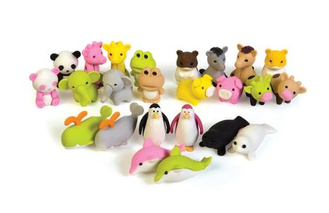 Radiergummi Tier im Beutel - Bild 1