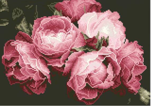 Diamond Painting Vintage Rosen - Bild 3