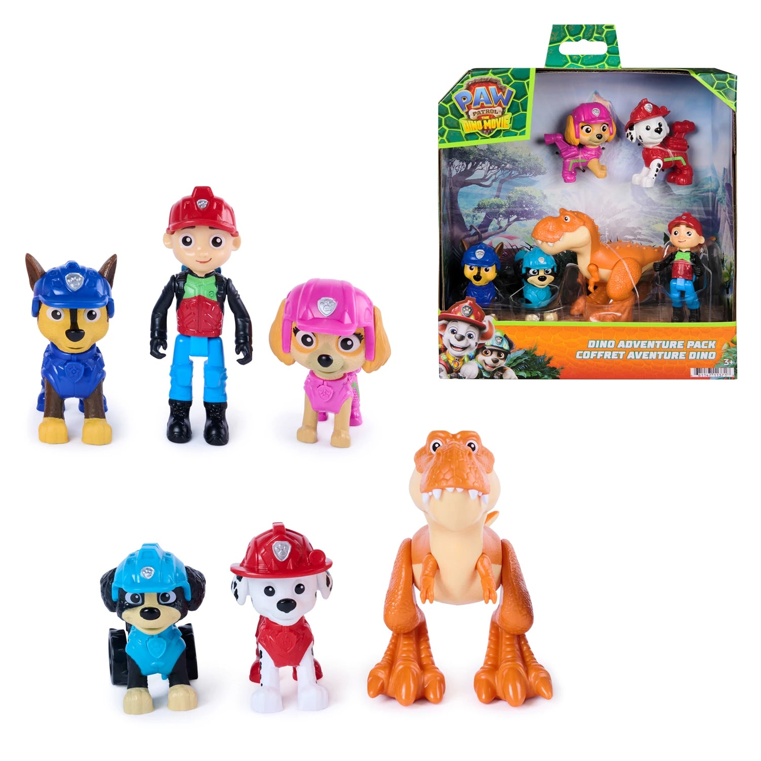 PAW Patrol Dino Movie Figuren-Set mit T-Rex, 6-teilig - Bild 2
